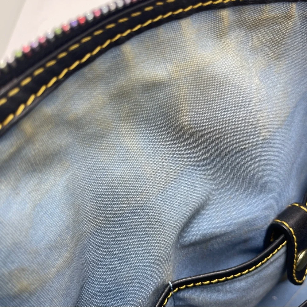 RARE Dooney & Bourke Rainbow “It Bag” | Y2K Vintage Satchel | Heart Tag - Picture 14 of 16